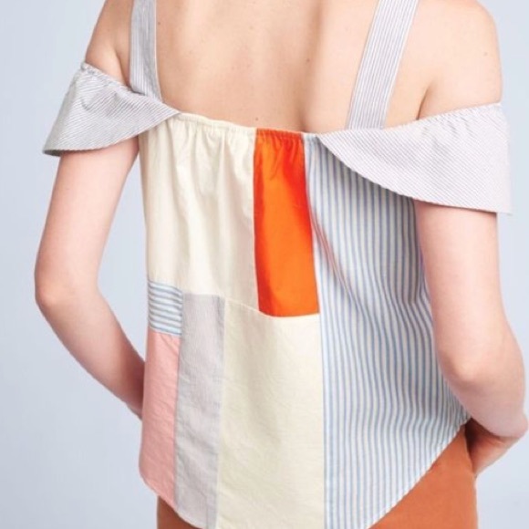 Anthropologie Maeve patchwork cotton top - Picture 2 of 6